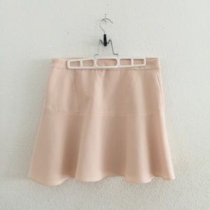 Club Monaco Light Pink/Nude Jenna Mini Skirt, 6